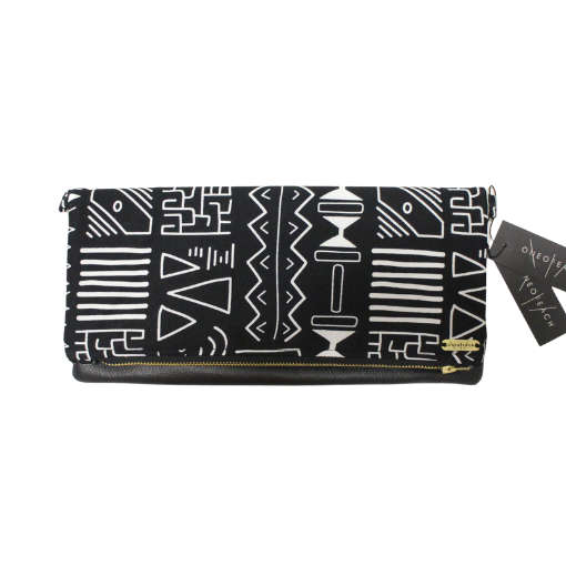 BW Tribal Fold-Over Clutch Bag