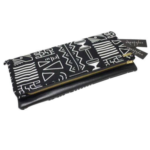 BW Tribal Fold-Over Clutch Bag