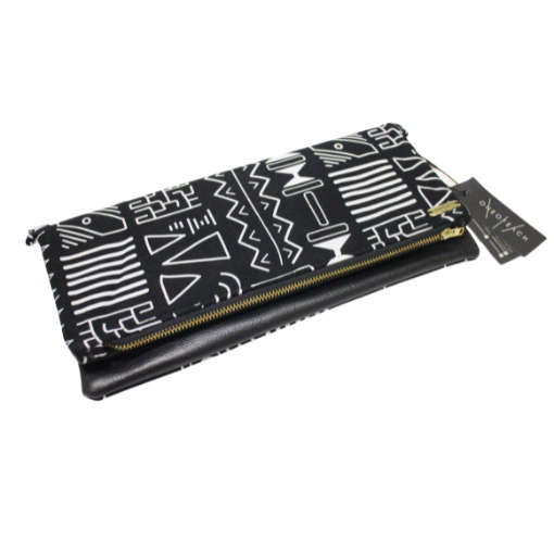 BW Tribal Fold-Over Clutch Bag