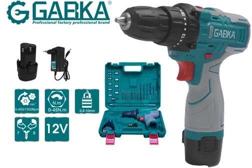 GABKA GA-88118 cordless drill 18V, 1.5 Ah Cordless Dri