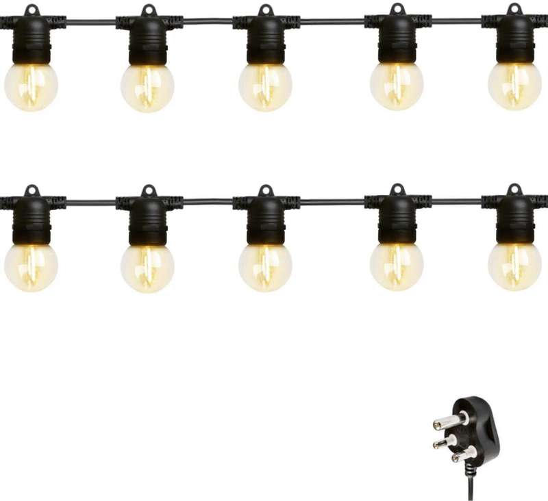 20m 20 LED Festoon Retro Bulb String Lights