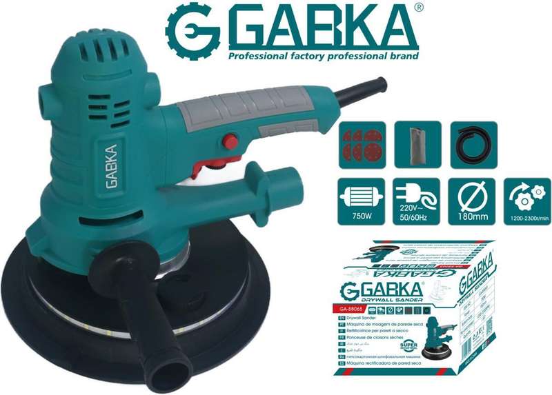 Gabka Plaster Sander 750w 18 cm Disc Sander