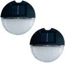 Aerbes AB-TY48 Warm White And Multicolor Solar Powered Wall Lamp 2pcs Solar Light Set  (Free Standin