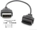 14Pin Nissan To OBDII 16 Pin Connector Adapter