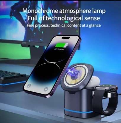 3 in 1 15W Wireless Magnetic Charger