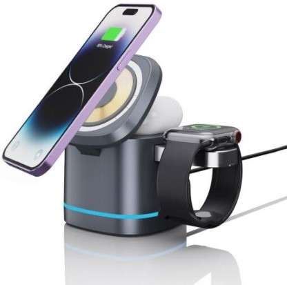 3 in 1 15W Wireless Magnetic Charger