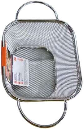 Small KT32227 Shind Stainless Steel Grid Multi-Purpose Basket Steel Strainer Kitchen Tool Set