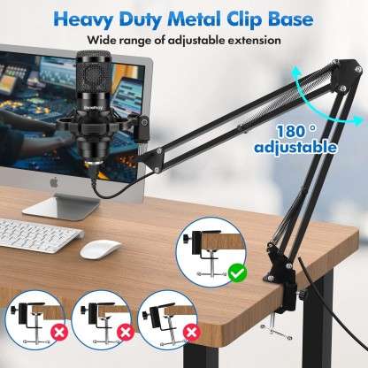 Professional Recording Microphone Stand - Complete Set