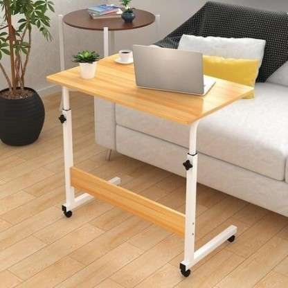 Adjustable Metal Portable Laptop Table - White