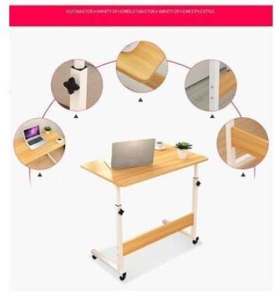 Adjustable Metal Portable Laptop Table - White