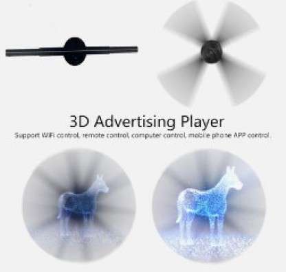 LED 3D HD Holographic Sign Spinning Projector - 42cm