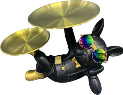 Bulldog Double Plate | Resin Art Sculpture | On Sunglasses