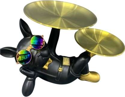 Bulldog Double Plate | Resin Art Sculpture | On Sunglasses