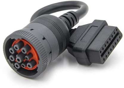 9 Pin To 16 Pin Truck Cable J1939 Adapter