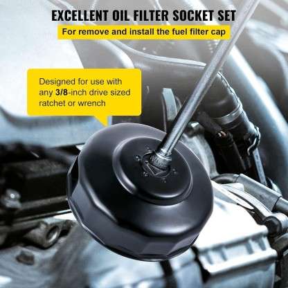 14 Piece Cup Type Oil Filter Wrench in Case Vehicle Tool Kit