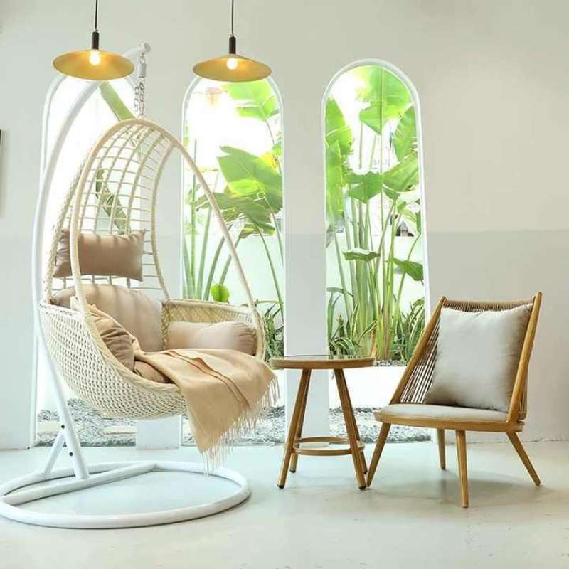 Patio Outdoor Swing charis Egg Wicker Hanging Chair