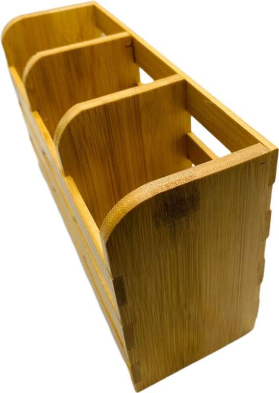 Wood Utensil Kitchen Rack  (Brown)
