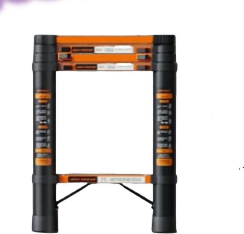 5-Steps Carbon Steel Telescopic Straight Ladder 1.9m