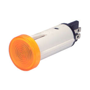 INDICATOR LAMP 220V AMBER RND 14M 1.02.614.502/1402