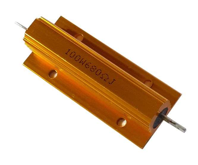 RESISTOR 100W ALUMINUM W/W 680E 5% 100W-680E-J