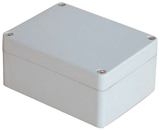 IP65 ABS ENCLOSURE MOULDED 115x90x55mm 11-3 WHITE (L/GREY)