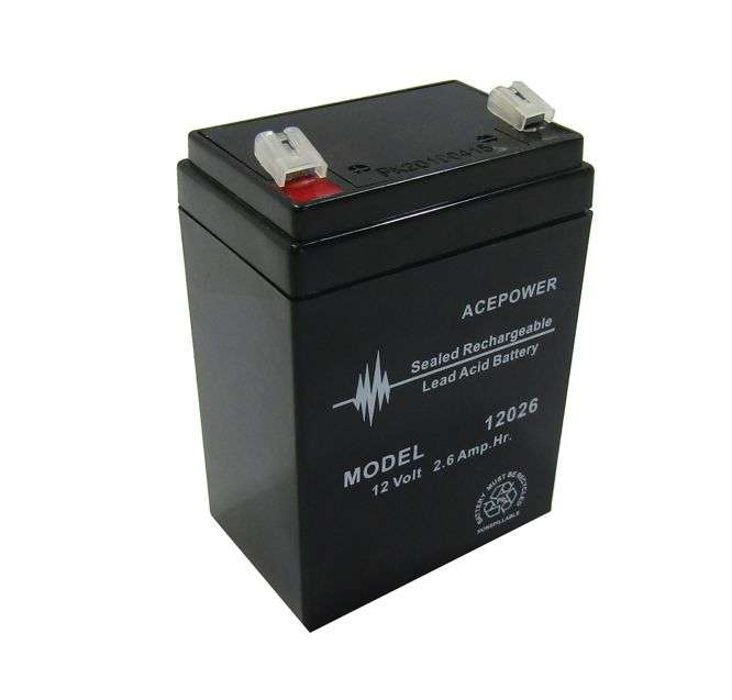 SLA BATTERY 12V 2.6AH 70x47x98(102)  12026