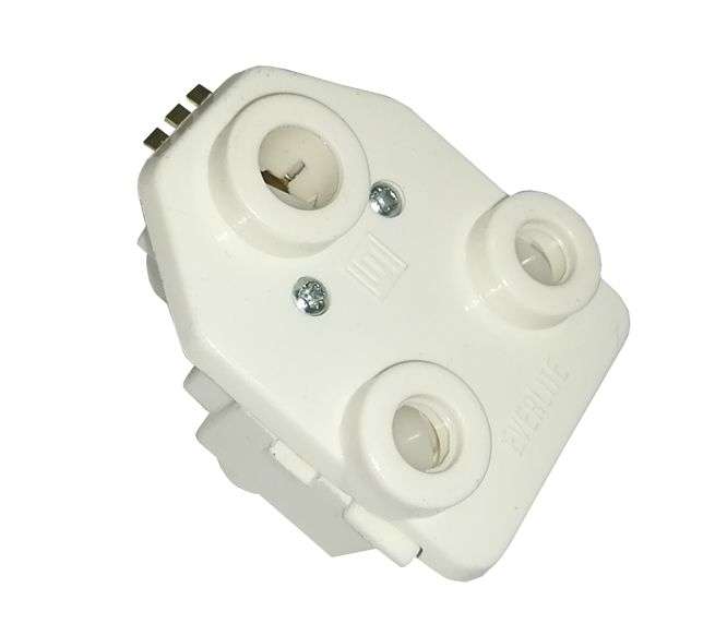 MAINS AC SOCKET 16A 220VAC WHITE INSERT TYPE 1405UW *D*