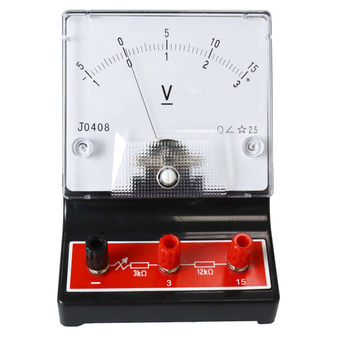 ANALOGUE DC VOLTMETER BENCH TYPE 3V / 15V 61x47x39MM 15009
