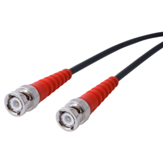 5MM 50-OHMS COAX LEAD BNC TO BNC PLUG 1M RED RG58 1531-0661