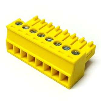 SOCKET STR 8W PLUG-IN 3.5mm YELLOW 15EDGK-3.5-08P-18-00AH