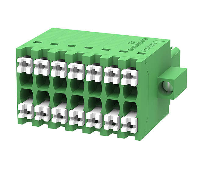TERMINAL BLOCK 14W 2 ROW 3.5 PLUG-IN 15EDGKNHBM-3.5-14P-14-00Z(H)