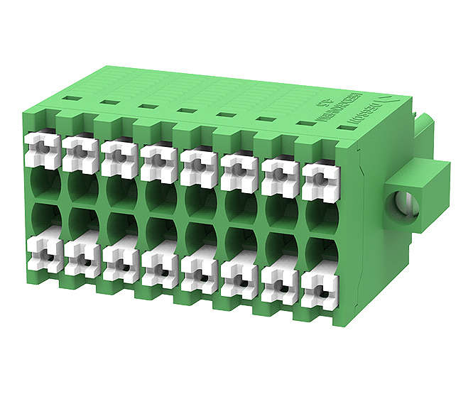 TERMINAL BLOCK 16W 2 ROW 3.5 PLUG-IN 15EDGKNHBM-3.5-16P-14-00Z(H)