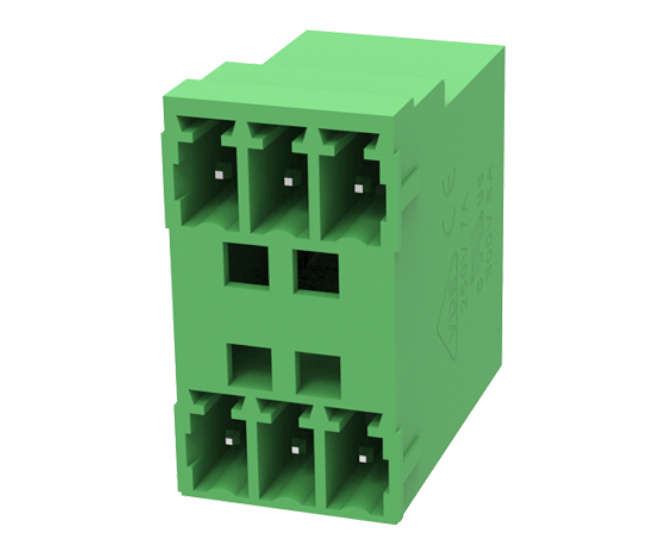 HEADER PLUG R/A 6P CLOSED P=3.5 15EDGRH-3.5-06P-14-00Z(H)
