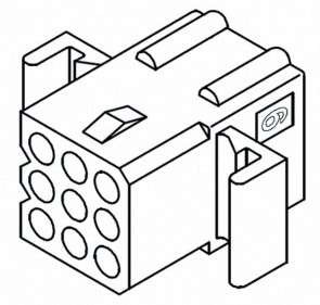 HOUS SOC/REC 24W 3.68mm 1561TL 1625-24R/ 03-06-1241