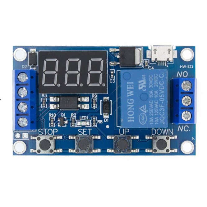 MULTI-FUNCTION TIMER 6-30VDC 0.1s-999mIN. XY-J02
