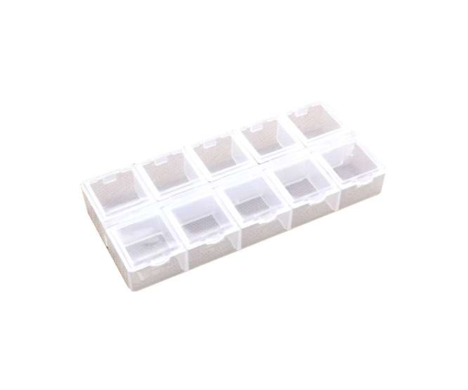 PLASTIC MINIATURE COMPONENTS STORAGE BOX 180566