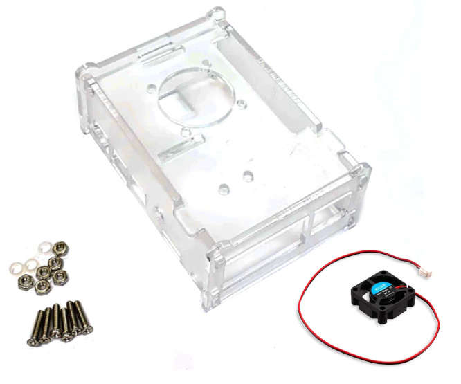 CLEAR ENCLOSURE ONLY FOR RASPBERRY PI 3B 100x50x80mm 181485