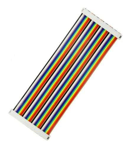 RPI B+ GPIO 40P RAINBOW, PLUG-IN, FLAT CABLE 19720031
