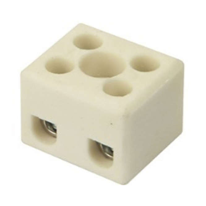 IN-LINE 32A CERAMIC TERMINAL BLOCK 800-DEG.C 2W 2-1602-2/ST