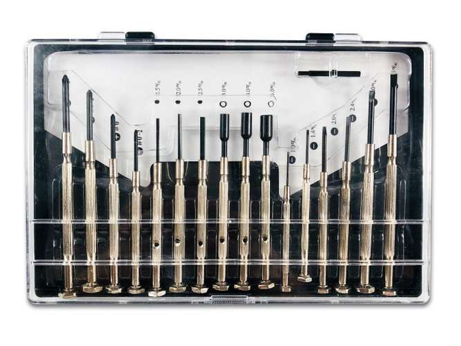 PRECISION JEWELER SCREWDRIVER SET OF 16PCS 200368