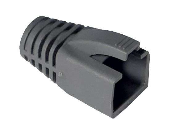 RUBBER BOOT FOR UTP NETWORK CABLE GREY RND 210236