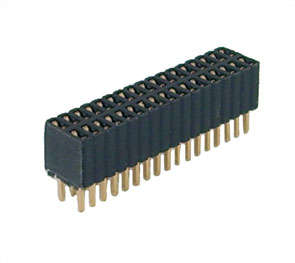 HEADER FEM 2x17W 1.27 2152-2X17G