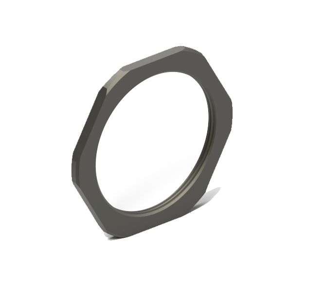 HEX NUT M19x0.5 AN B OD=25mm 222825