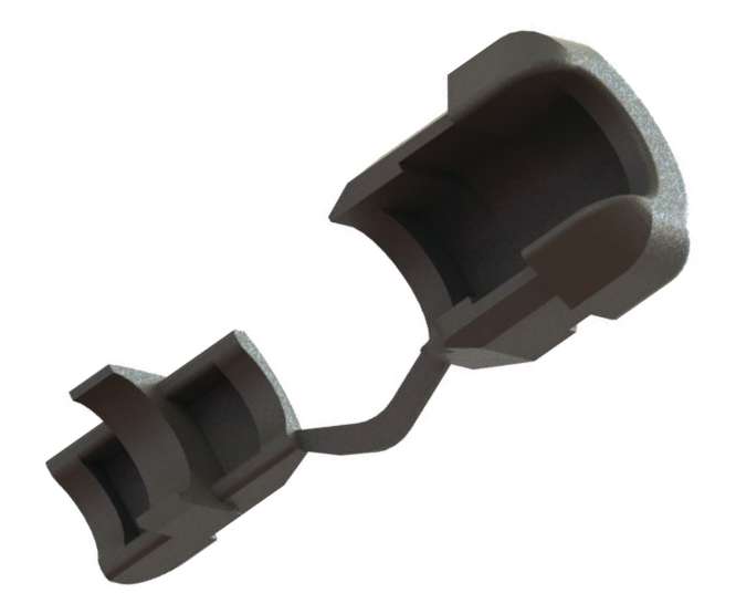 STRAIN RELIEF GLAND CABLE=6.4-7.4mm PH=12.7x11.5mm - 1K/BAG 5N-4