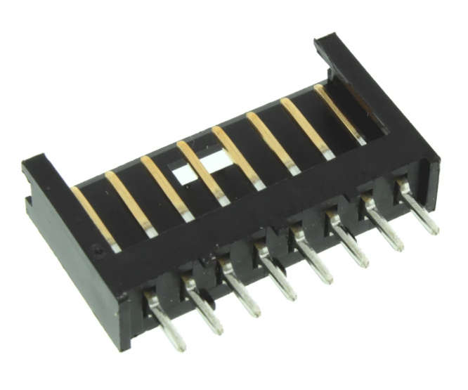 HEADER SHROUD STR 8W PCB 280373-2