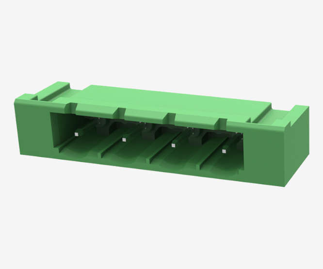 TERMINAL BLOCK R/A 4W P=5.08 GREEN 2EDGRMG-5.08-04P-14-00A(H)
