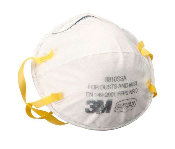 RESPIRATOR DUST & MIST FACE MASK WHITE FFP2 NR D - 20P/BAG 3M8810