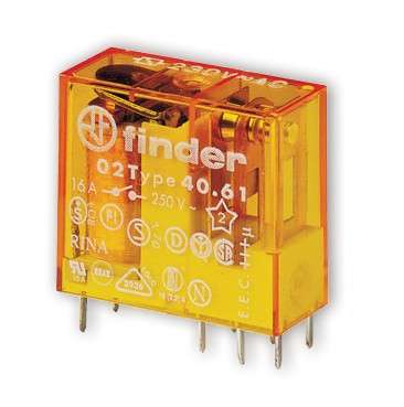 RELAY SPDT 16A 230VAC RECT 8PC  40.61.8.230.0000