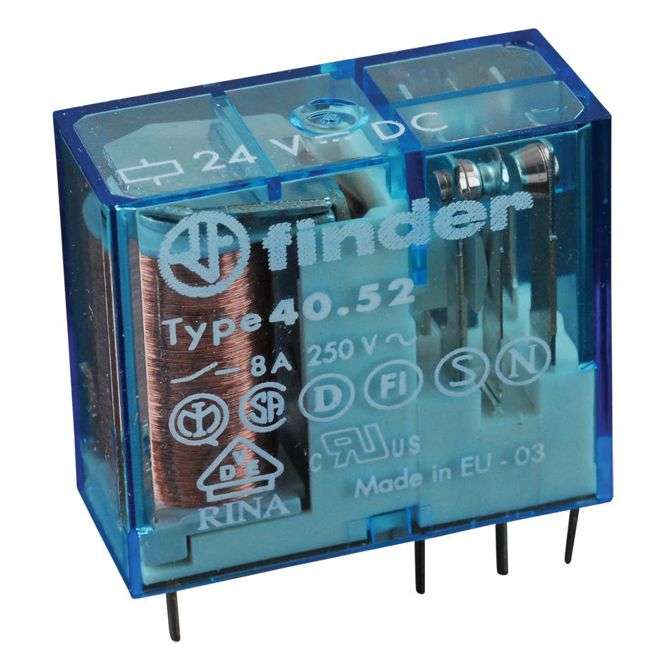 PCB MOUNT RELAY DPDT 8A 24VDC 40.52.9.024.0000