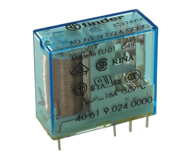 RELAY SPDT 16A 24VDC RECT 8PCB 40.61.9.024.0000